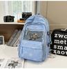 Schoolbag Star Printed Transparent Backpack Junior High School Student Teen Campus Large Capacity High Value School Bag Unisex