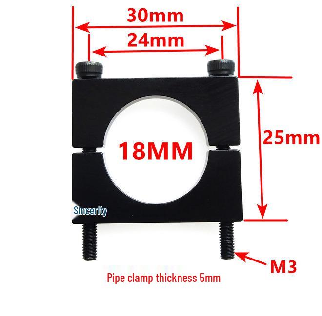 Double Hole Aluminum Alloy Tube Clamp - Air Line Panel Bracket for 1/4, 3/8, 1/2 Inch