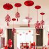 Luxury Wedding Decoration Pendants: Double Happiness Ceiling Ornaments for Bride's and Groom's Bedrooms & Living Room