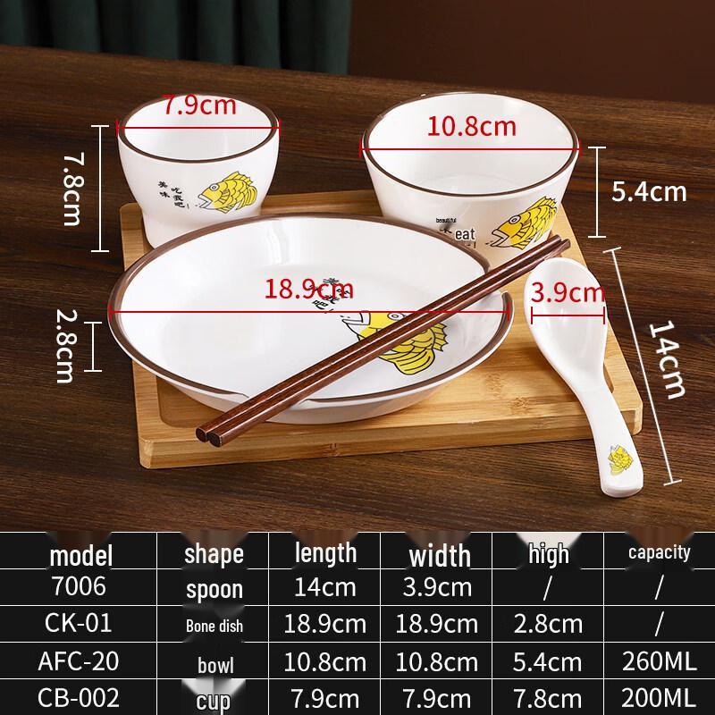Chinese Style Melamine Tableware Set for Restaurants