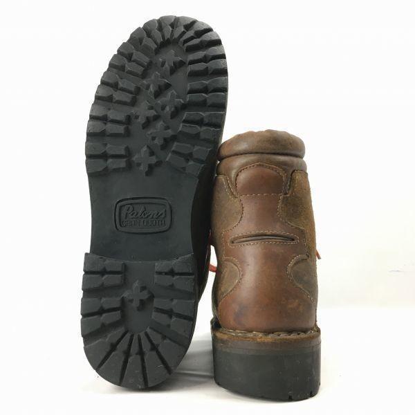 Před 80. léty Vintage MEINDL Turistické Trekové Boty Velikost 39 (Cca. 24,5 cm) Hnědá Kožená Pánská(POUŽITÝ)