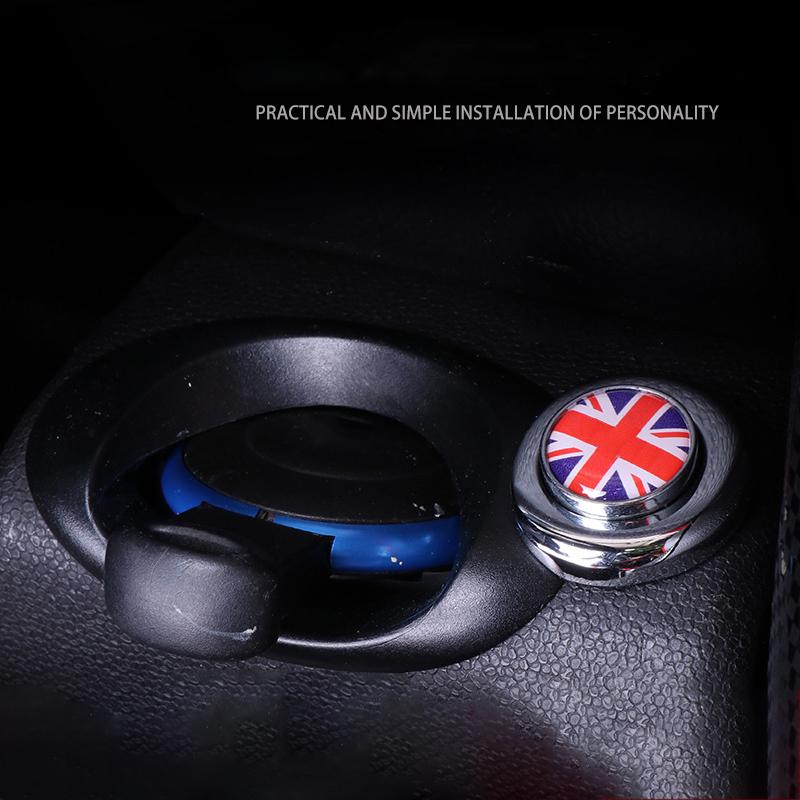 Auto Styling Innen Zündung Start-Taste Aufkleber Für Mini Cooper Countryman Clubman R55 R56 R57 R58 R59 R60 R61