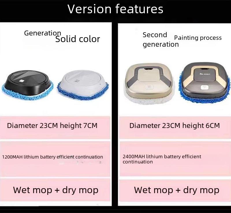 Rechargeable Hands-Free Smart Mop Robot - Fully Automatic Household Cleaning Appliance