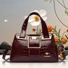 Glossy Boston Handbag One Shoulder Crossbody Women's Bag