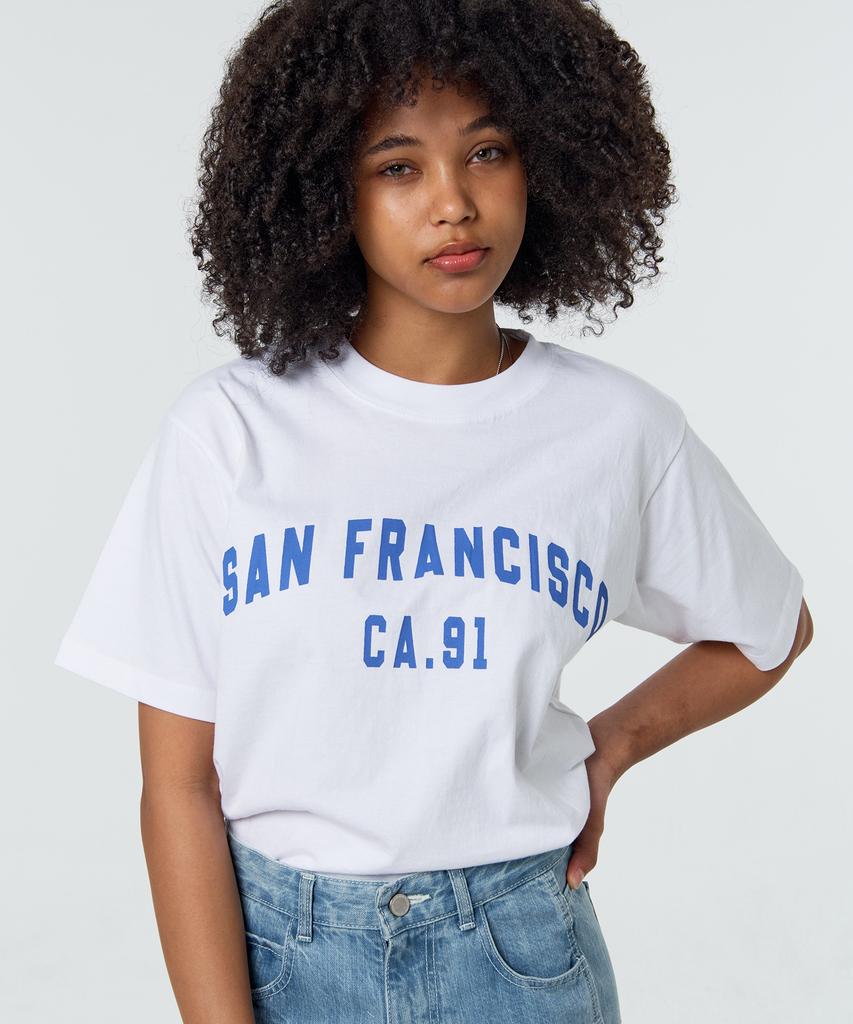 PAPERBOY San Francisco 91 Short Sleeve T-Shirt - White