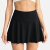 Women's Color Yoga Skirt Pants Running Fitness Tennis Pocket Sports Skirt