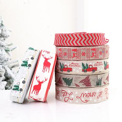 Weihnachtsband, Geschenkverpackung, DIY-Party-Dekoration, Leinendekorationen