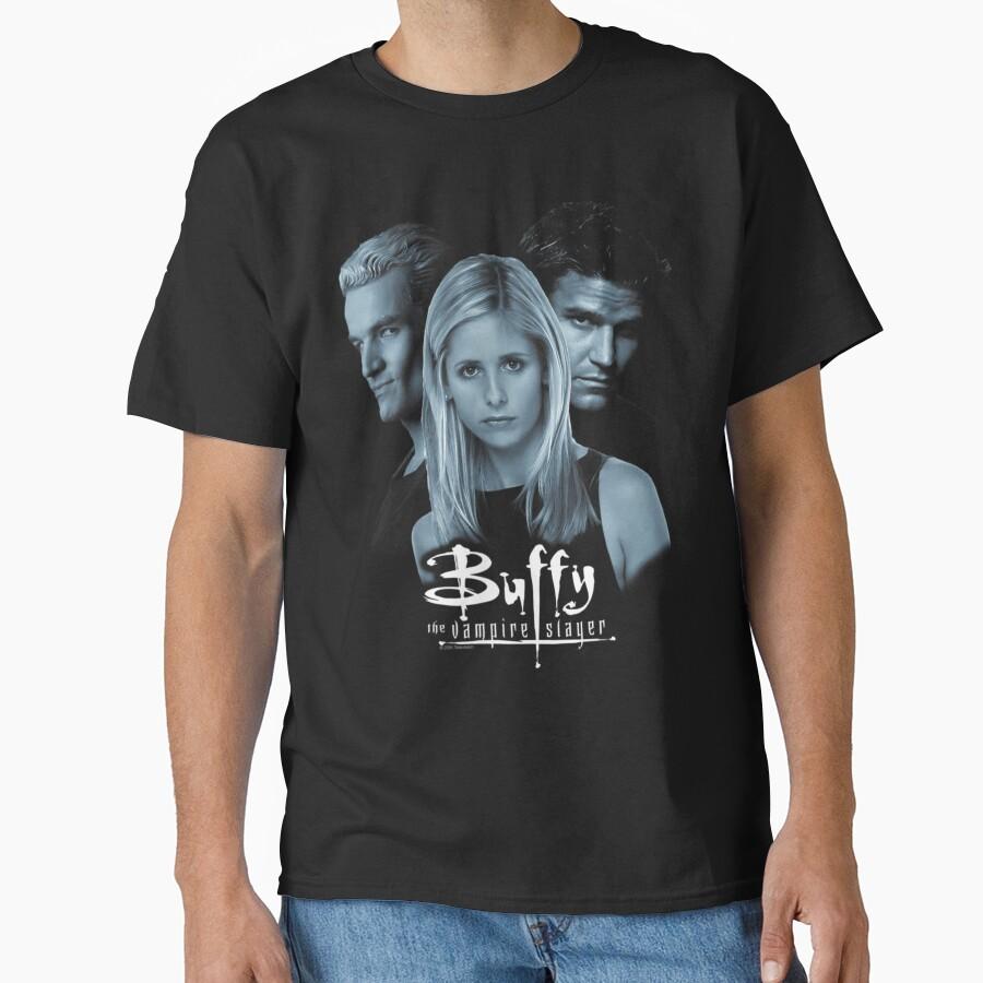 Spikes And Angels Vintage film spaventoso The Buffy Vampire Slayer film horror Maglietta Classica da uomo Taglia L Top da adulto S-6xl