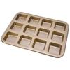 Mini Loaf Baking Pans 12 Cavity Brownie Baking Pan Carbon Steel Muffin Bakeware Cupcake Bread Divider Mold