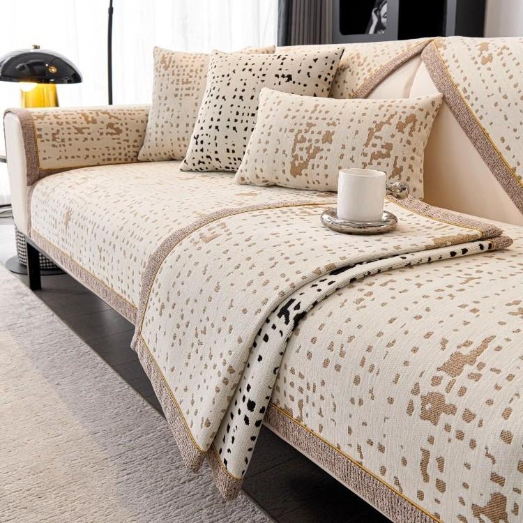 Chenier Non-Slip Sofa Cushion Universal In All Seasons New Seat Cushion Anti-Cat Scratch Light Luxury Sofa Cover Cover Cloth