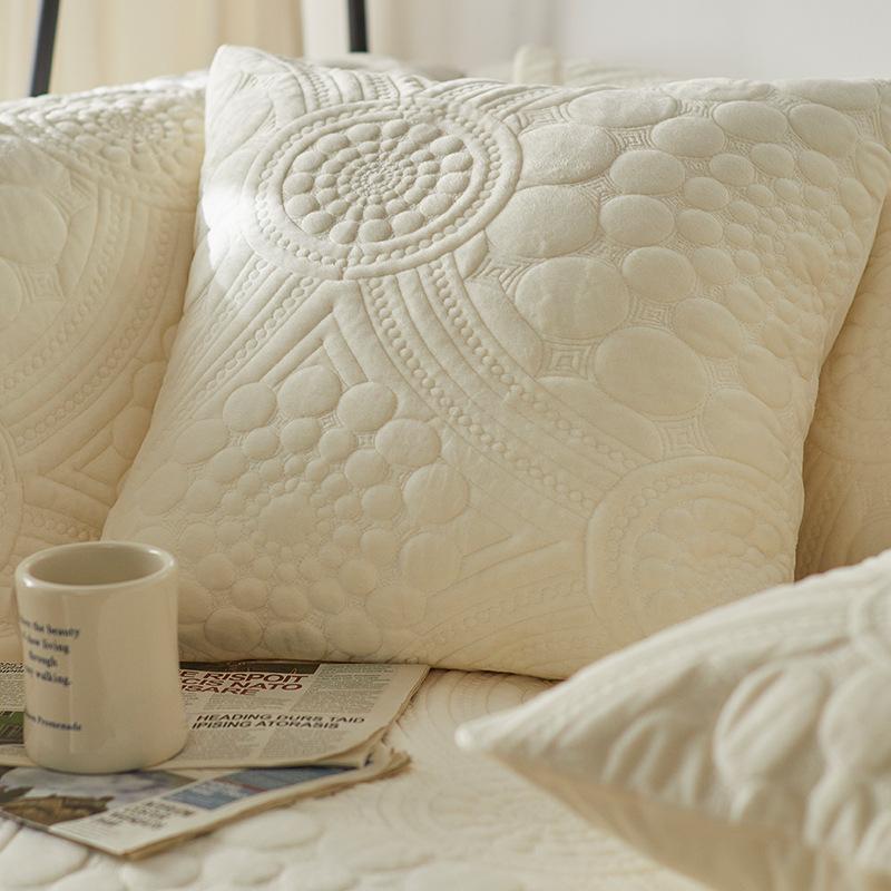 Modern Household Plush Anti Slip Seat Cushions Seasonal Universal Cover Backrest Towel Winter Minimalist Leather Sofa Full Coverage Fabric