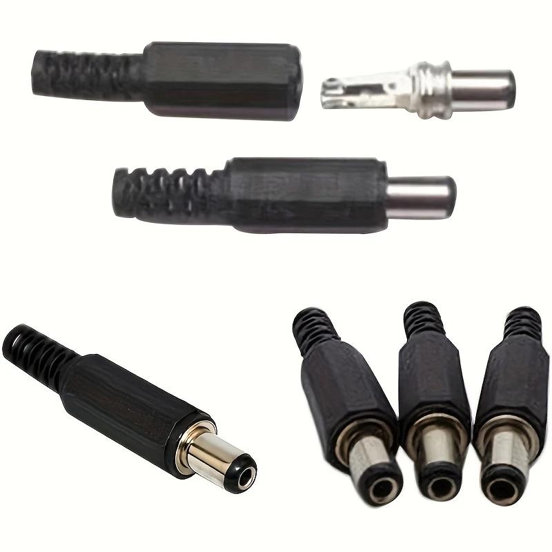 5Pair/10 pairs DC Power Plug 5.5x2.1mm Socket Welding Connector 5.5 * 2.1 Male/Female Electrical Sockett