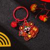 Creative The God of Wealth Keychain Lucky Chinese Style Keyring The God of Fortune Pendant  Unisex