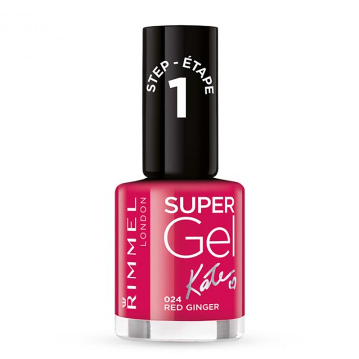 

Лак для ногтей Rimmel London Supergel Kate 024 Красный имбирь