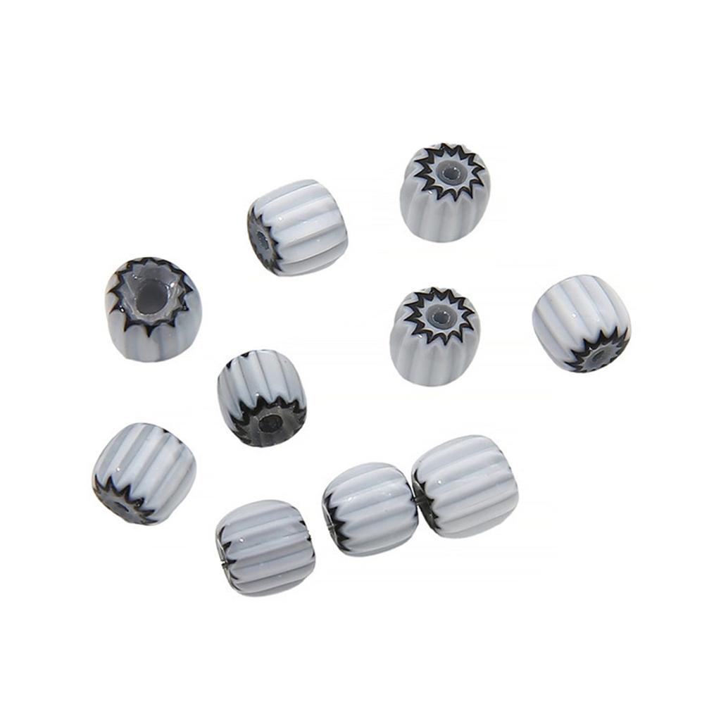 10 PZ Fiori in Resina Perline Set di Perline Sfuse Texture in Resina Adatto per Creazione di Gioielli Forma di Zucca Accessori per Collana