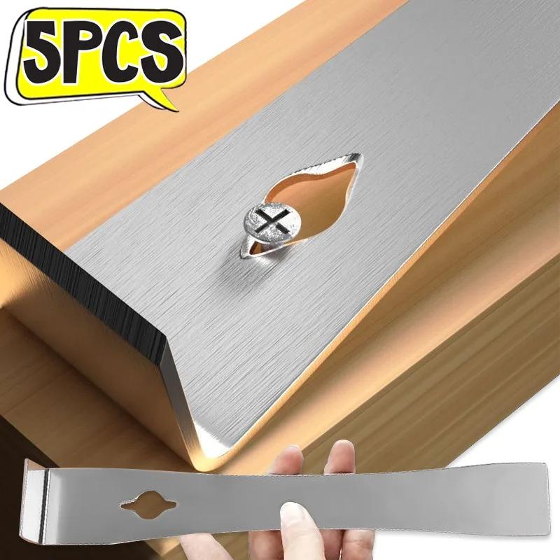 5/1Pcs Stainless Steel Pry Bar Scraper Set Trim Remover Beekeeper's Tools Wooden Board Dismantling Spatula Nail Lift Tools