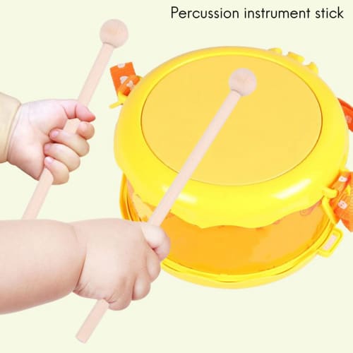 Ahvqevn 2 Pairs Wooden Mallets, Percussion Sticks and Hammers for Energy Chimes, Xylophones, Wood Blocks, Chimes, Bells, and Bells