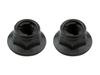POSH FAITH Suprimentos para Motocicleta Porca Sextavada com Flange Aço Inoxidável Preto
