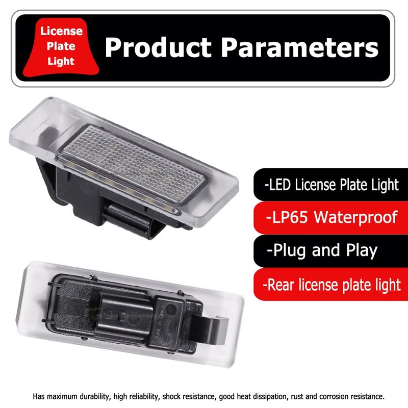 2 Pcs For Renault Megane 4 Scenic IV Twingo Kangoo Koleos MK2 Clio IV V Logan Sandero Dacia Duster LED License Number Plate Ligh