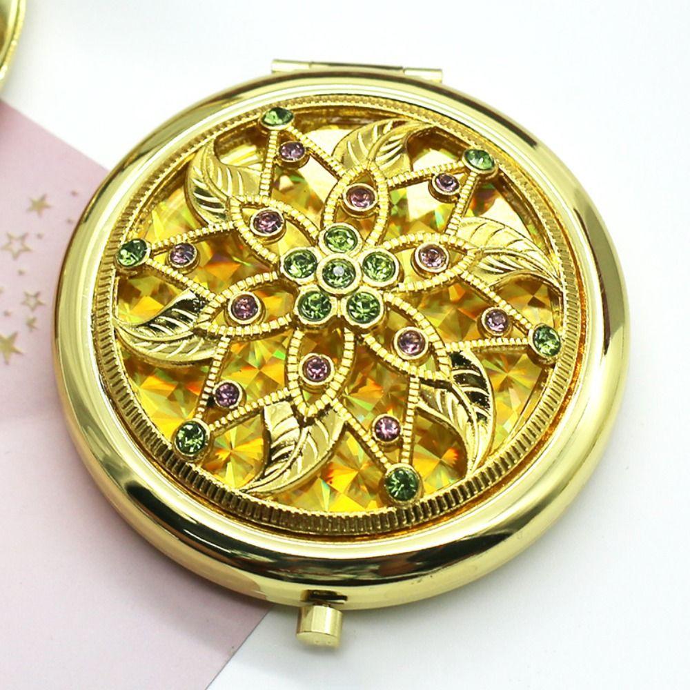 Gliter Exquisite Mirror Decorative Pocket Mirror Luxurious Portable Mirror  Children