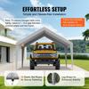 Carport Replacement Canopy Cover 13 x 20 ft, Garage Top Tent Shelter Tarp Heavy-Duty Waterproof & UV Protected, Easy Installation with Ball