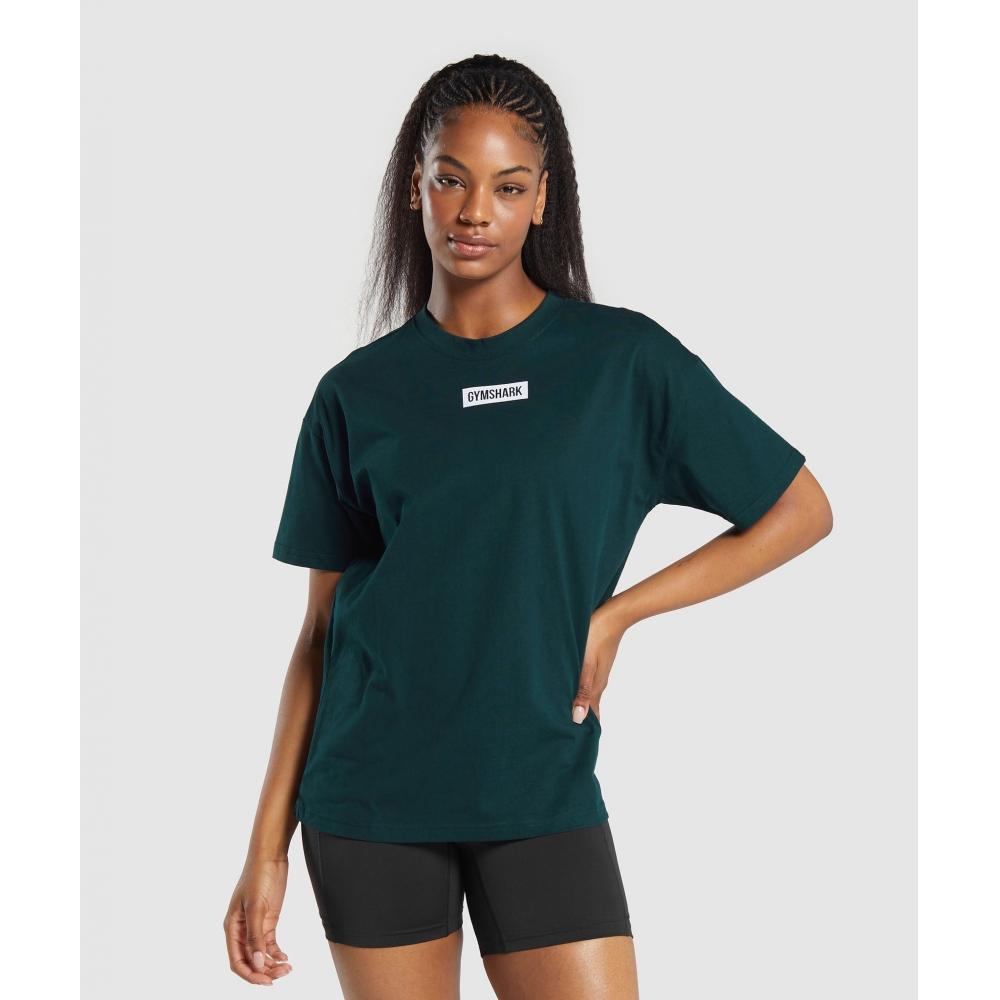 

Gymshark Футболка Block Oversize Strong Teal B6A3Z TBQQ XXS