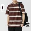 Kunhai Pengyun Men's Japanese Striped Short-Sleeve Casual T-Shirt