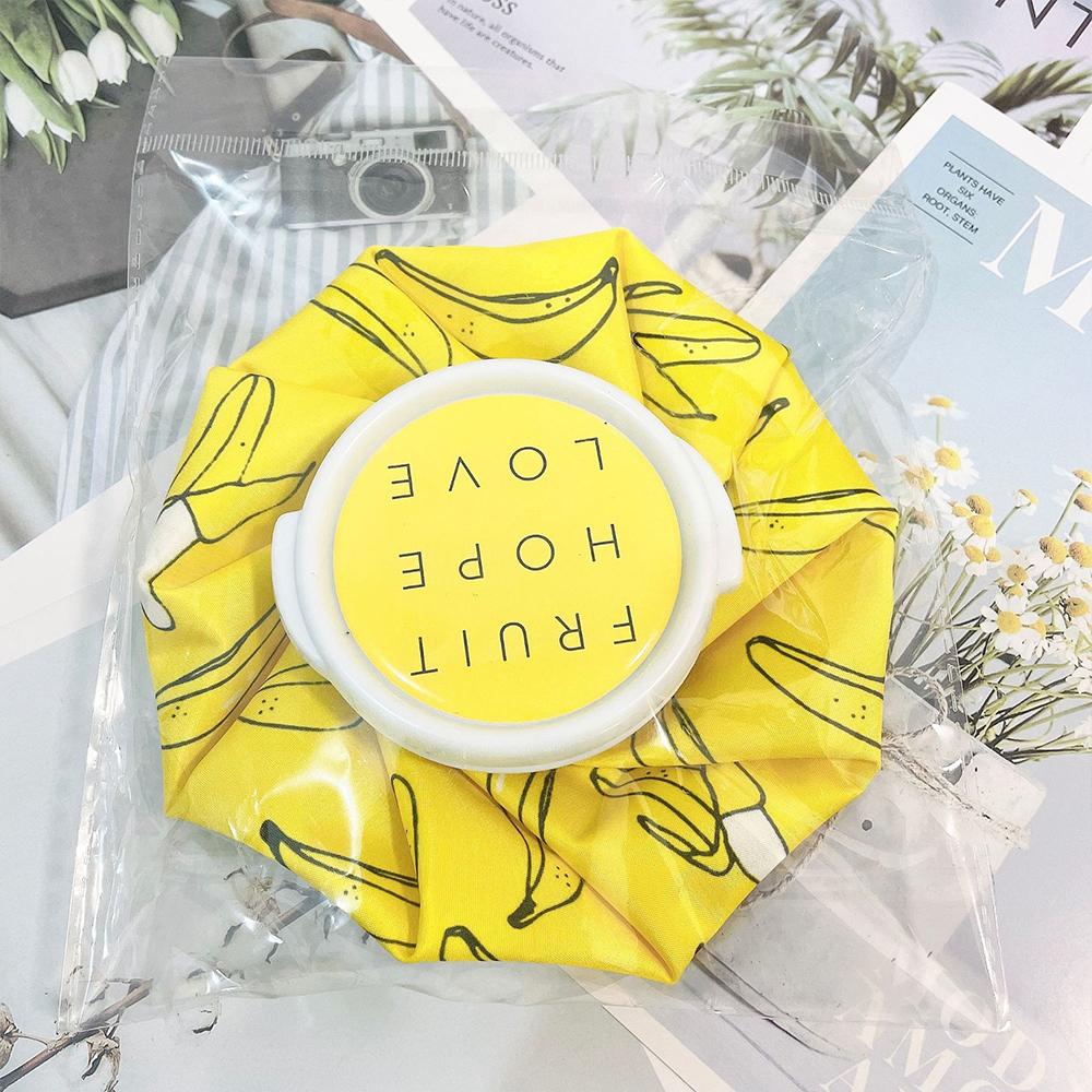 Cloth Ice Pack Pain Relief Folding Ice Pack Cartoon Reusable Leakproof Hot Water Bag Cold and Hot Compress Physiotherapy Bag