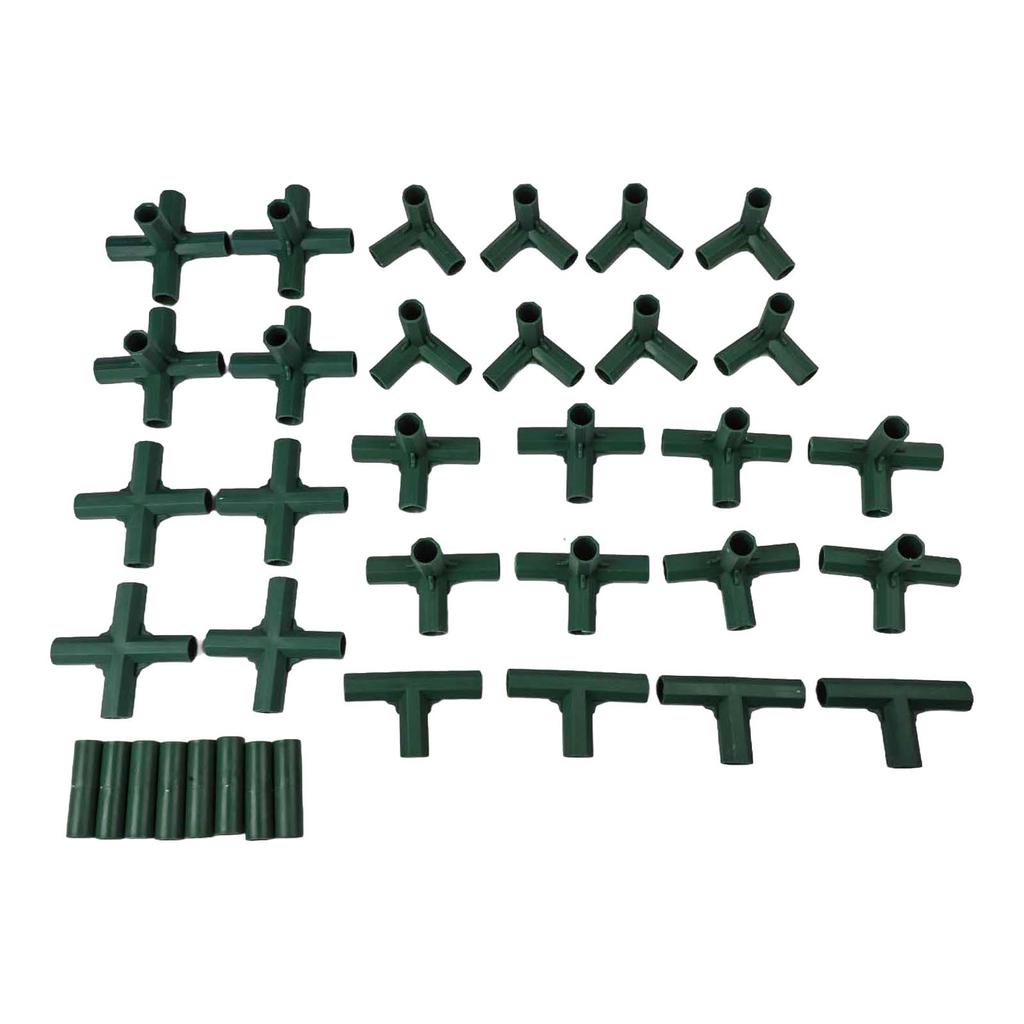 16mm Tube Connectors Garden Frame Connectors Weather Resistant 3-way Design 4-way Design 5-way Design Easy Installation