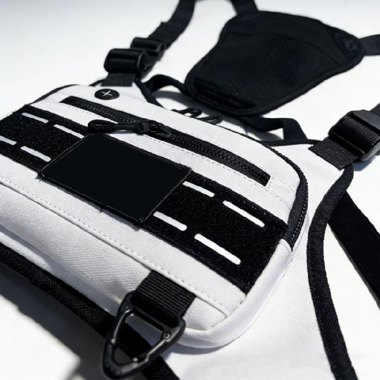 Breathable Running Waist Pack with Hook Attachments And Zippered Pockets For Secure Storage Unisex Workout Chest Bag