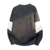 Unisex Knit Sweater Round Neck Long Sleeve Casual Thick Pullover Youth Adult Loose Fit Rabbit Hair Blend