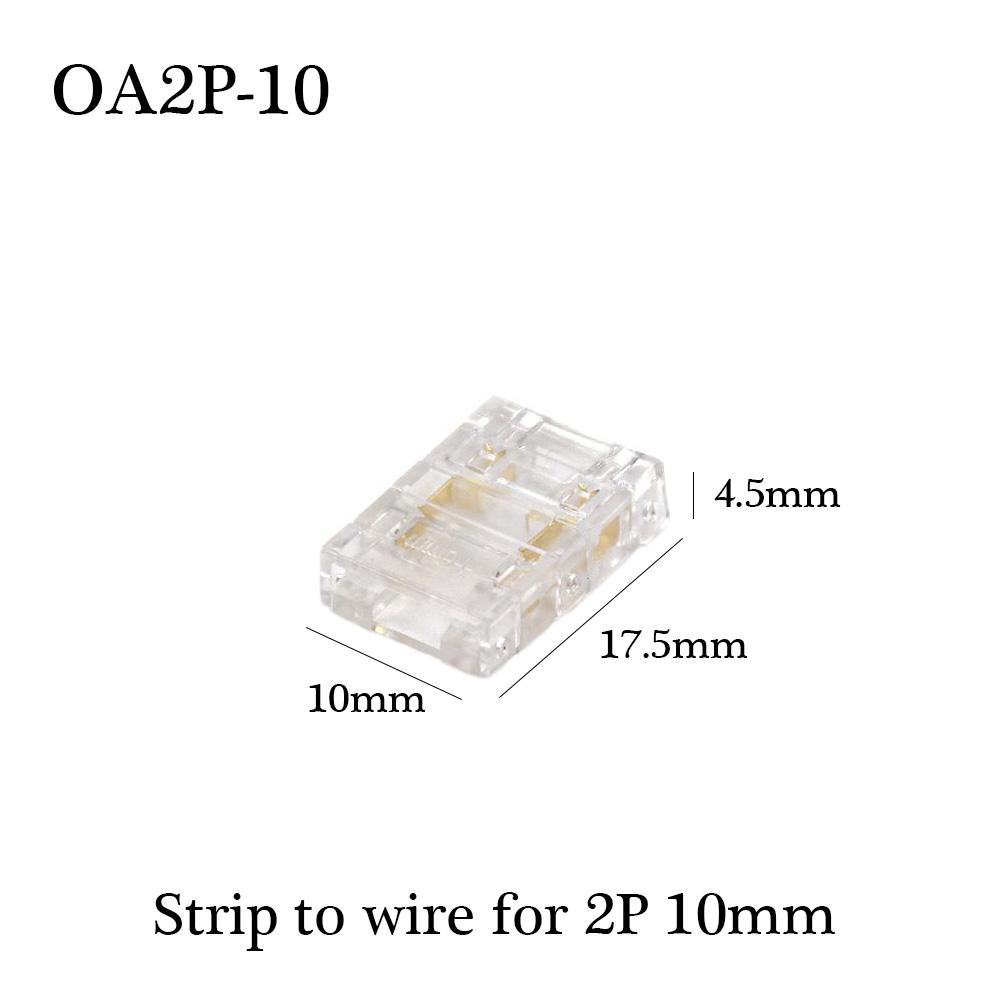 30pcs COB LED Wire Connector Connection Solderless Mini Buckle FCOB RGB CCT LED Strip Lights 2 3 4 Pin No Dark Area Connector