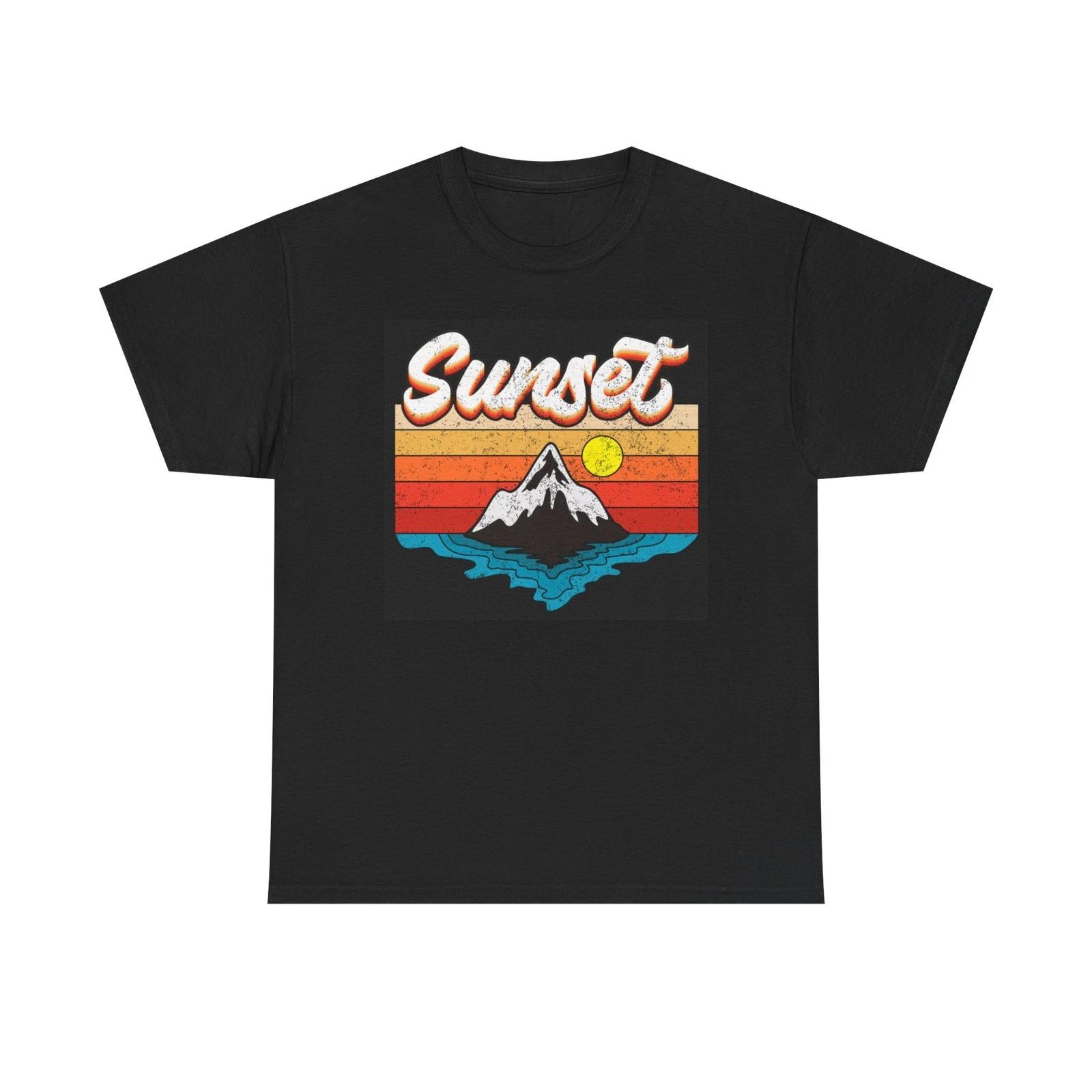 Sunset Graphic T Shirt Brand New Cotton Tee S