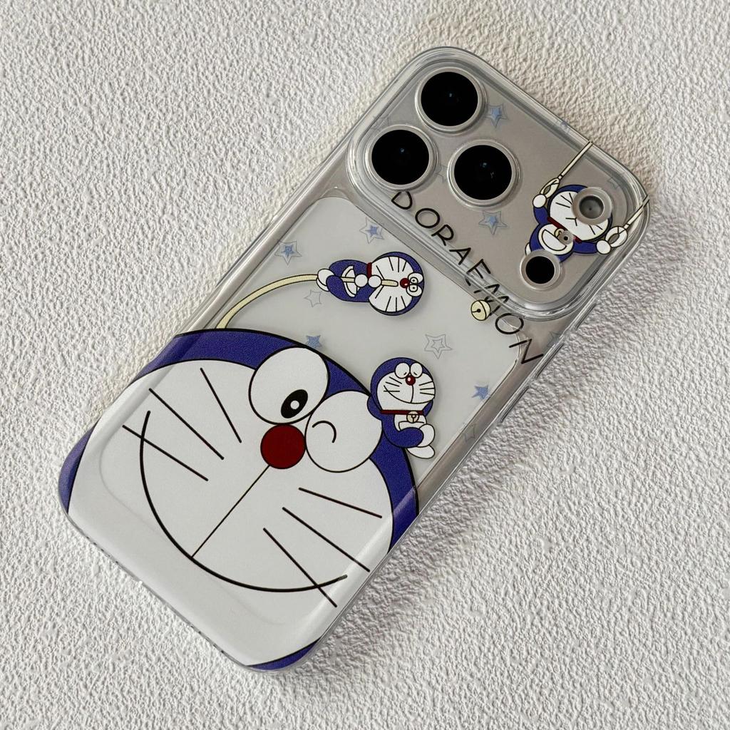 Cute Jingle Cat Applies To Apple 16/17Pro Space Case IP15 Transparent 14 All-inclusive 13 Women 12 Anti-drop 11 Soft