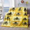 2026 New Arrivals 1pc Cute Bee Pattern Flannel Blanket, Soft And Warm Home Decorative Throw for Living Room Sofa Bed Or Office Travel Camping Gift, Cu