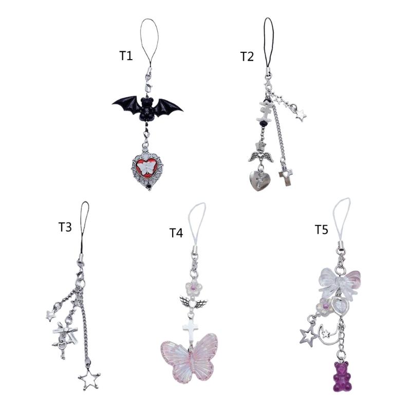 Cute Cellphone Strap Lanyard Gothic Phone Chain Rope for Keys Bag Accessories