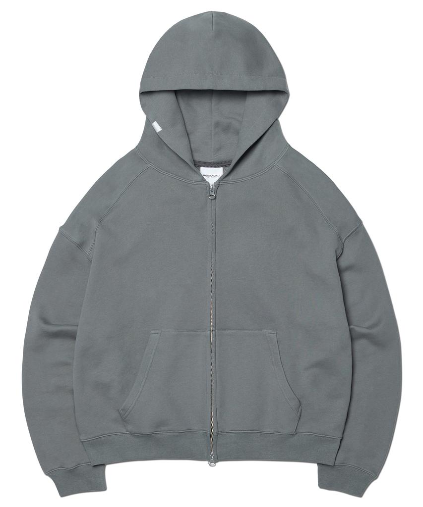 Nomanual M.L Hooded Zip-Up - Gray