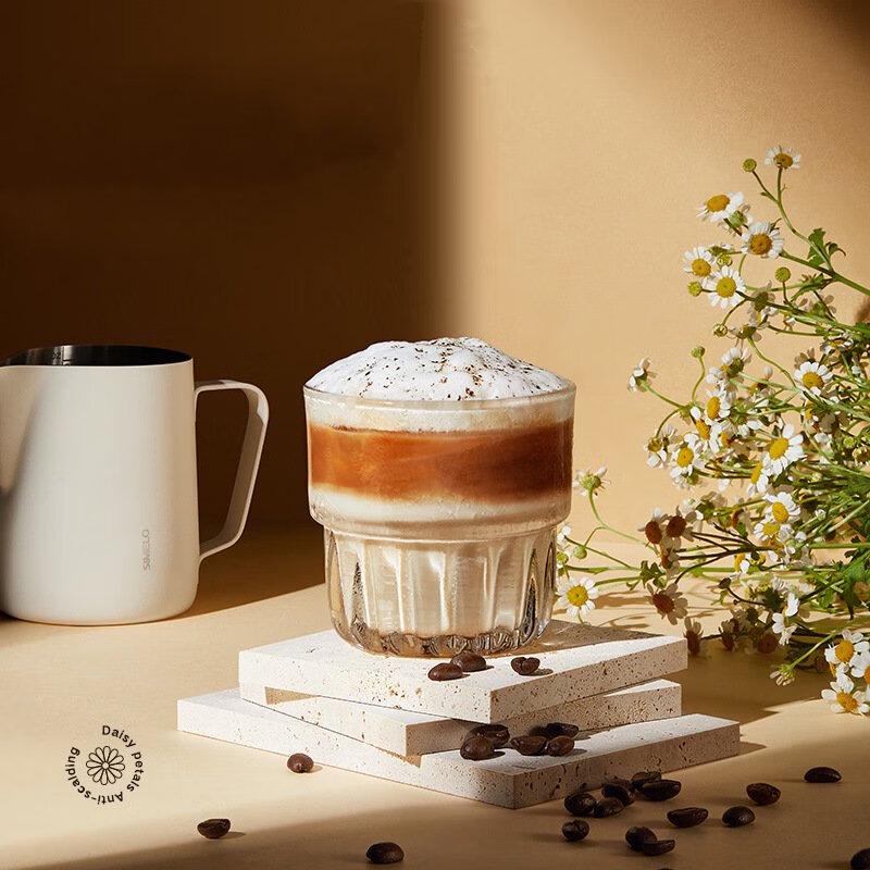 Retro Stackable Glass Tumbler