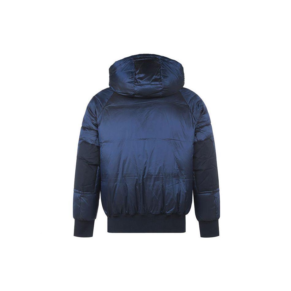 Armani Exchange Solid Color Loose Fit Hooded Cotton Jacket Men Jackets Navy-Blue 6LZB34-ZNWHZ-85BS