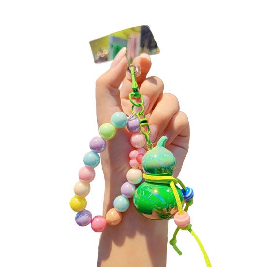 

Брелок Макаронные Цвета Бусины Портативный Анти-Потеряшка Цепочка для Мобильного Телефона Дизайн Тыквы Брелок Вешалка для Сумки Рюкзака Аксессуар зелёный