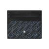 Montblanc M Gram 4810 M Print PVC Card Holder Men Accessories Blue Black 127443