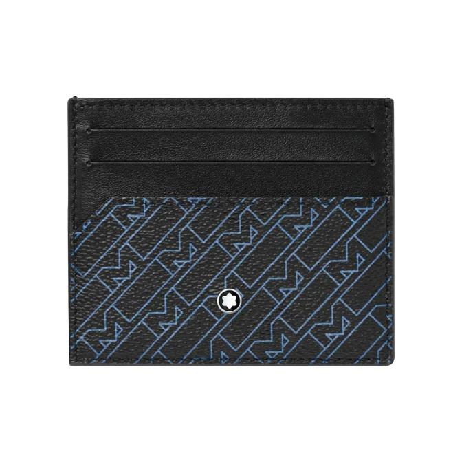 Montblanc M Gram 4810 M Print PVC Card Holder Men Accessories Blue Black 127443