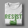 Resist Portland Frog Protest T Shirts Men's 100% Cotton Casual T-Shirt Round Neck Tees Short Sleeve Tops Graphic Printed