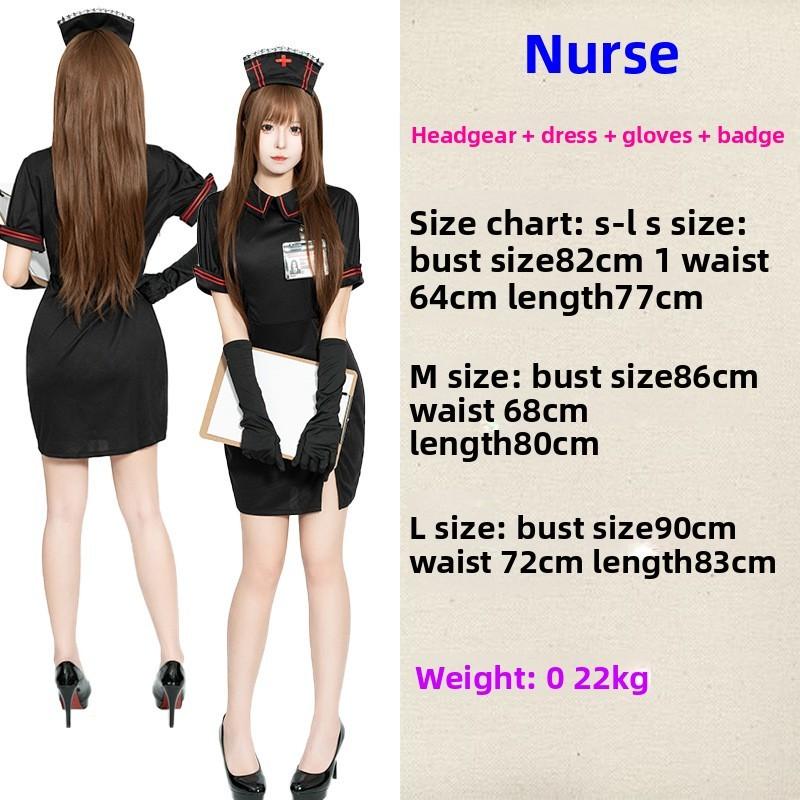 Nurse Halloween Female Costume Sexy Uniform For Stage And Entertainment Party