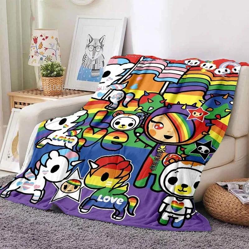 Japanese Style Tokidoki Blanket Anime Fantastic Print Flannel Blankets for Beds Sofas Warm Bed Soft Blanket