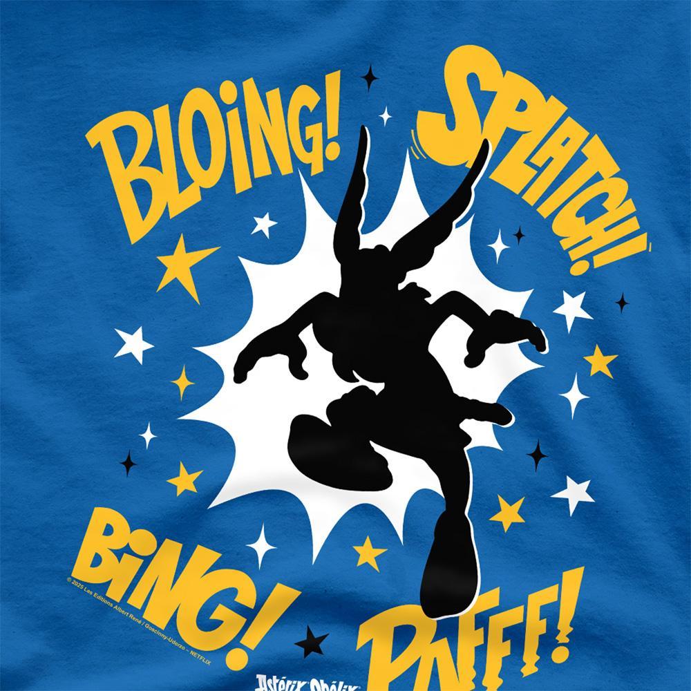 Asterix Unisex Adult Fight Silhouette T-Shirt