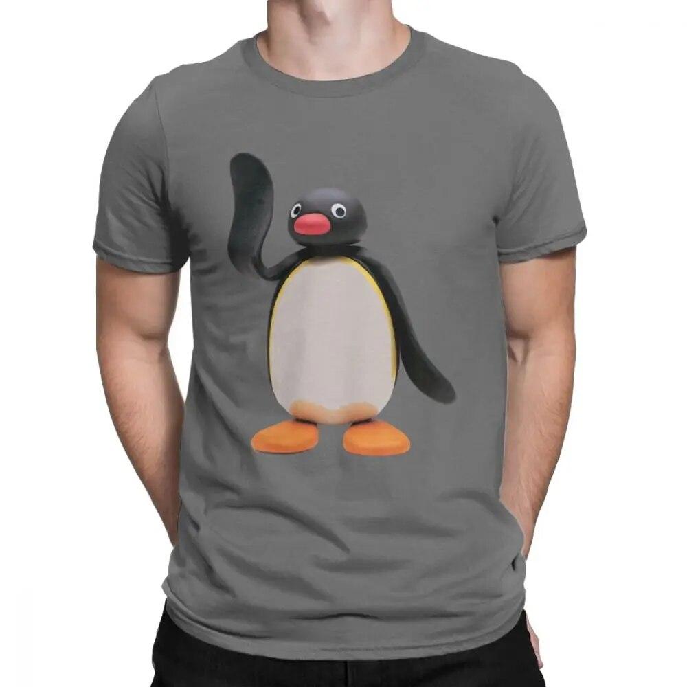 

Новинка Pingu The Penguin Футболка унісекс, бавовняна футболка серії мультфільм мем, діти 80-х, 90-х, ретро, ​​милий великий унісекс 4XL