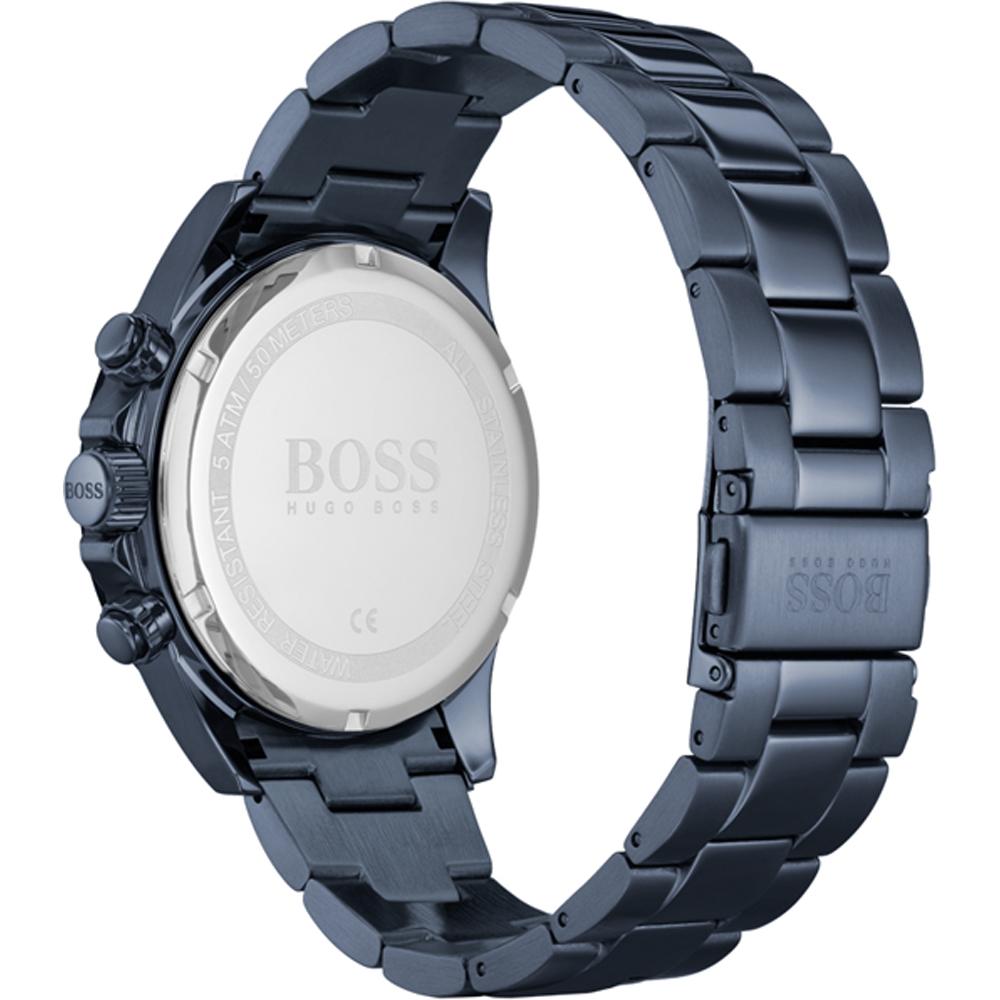BOSS Pulseira de Metal Azul Hero Relógio Masculino de Quartzo 1513758