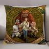1Pc Fantasy Film Pillow Case, Polyester 2D Print, Decor For Living Room, Bedroom & Dorm, Ideal For Labyrinth 80S Movie Fans