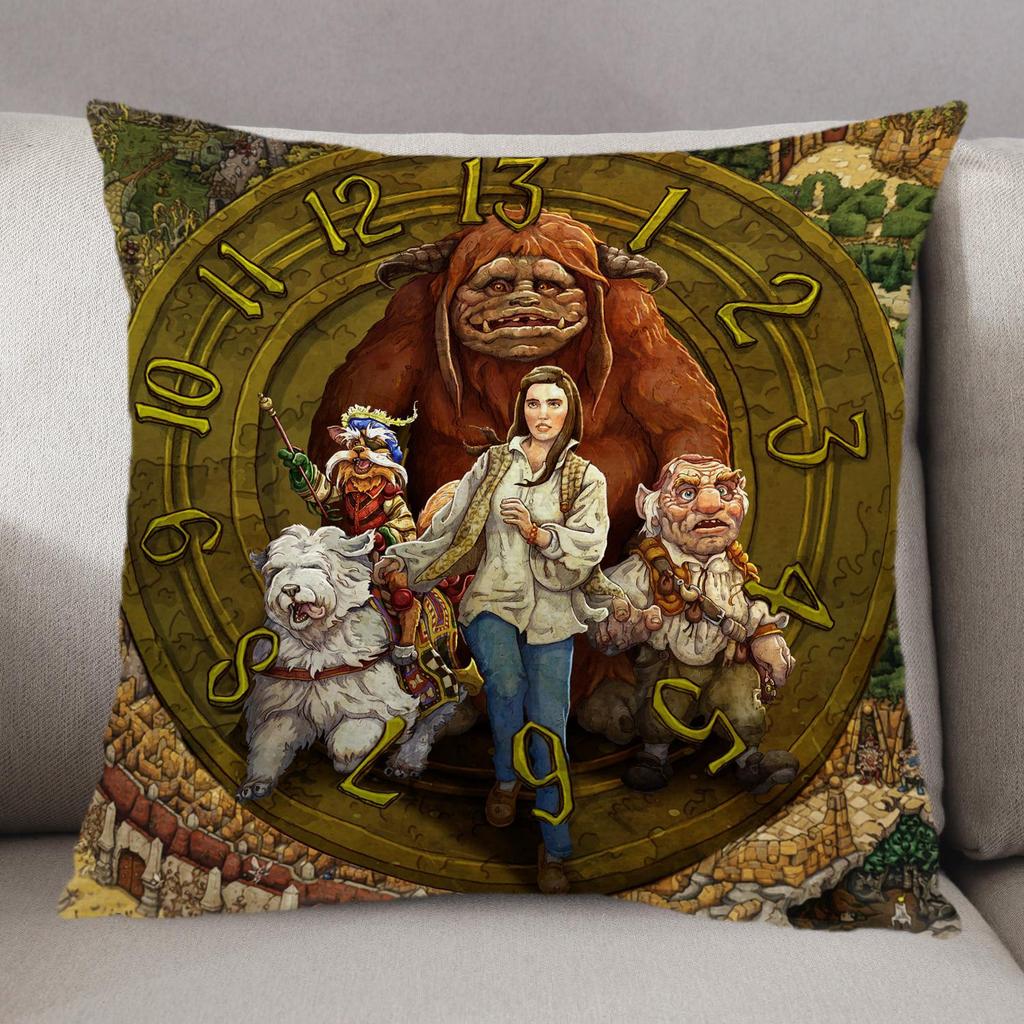 1Pc Fantasy Film Pillow Case, Polyester 2D Print, Decor For Living Room, Bedroom & Dorm, Ideal For Labyrinth 80S Movie Fans